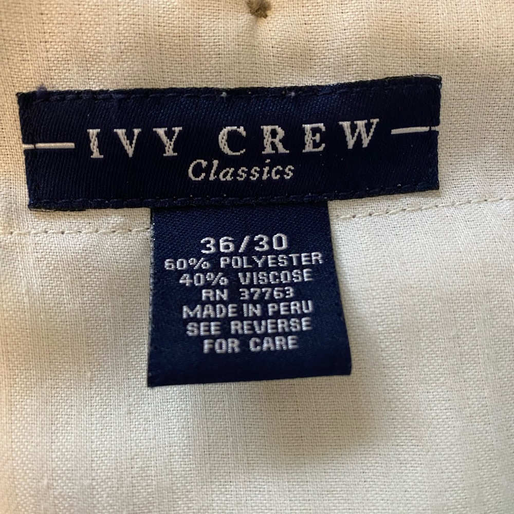 Ivy Crew Classics Men’s Dress Pants Sz 36x30 - Picture 9 of 11
